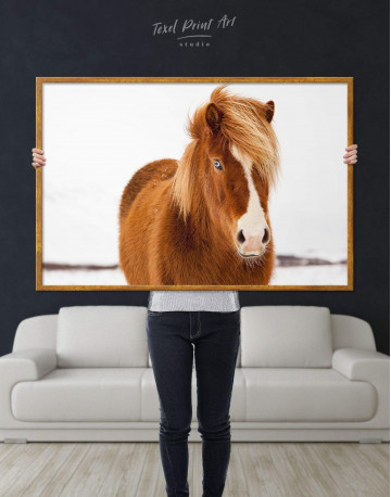 Framed Icelandic Horse Canvas Wall Art - image 4
