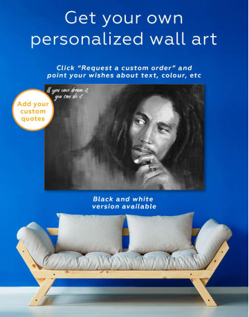 4 Panels Bob Marley Canvas Wall Art - image 4