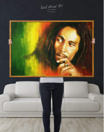 Framed Bob Marley Canvas Wall Art - image 2