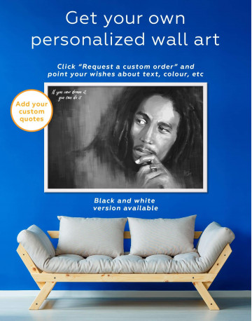 Framed Bob Marley Canvas Wall Art - image 5