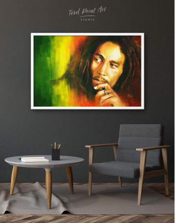Framed Bob Marley Canvas Wall Art - image 1