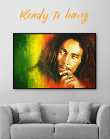 Framed Bob Marley Canvas Wall Art
