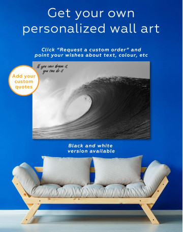 Powerful Ocean Wave Canvas Wall Art - image 1