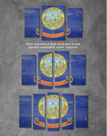 5 Panels Idaho Flag Canvas Wall Art - image 3