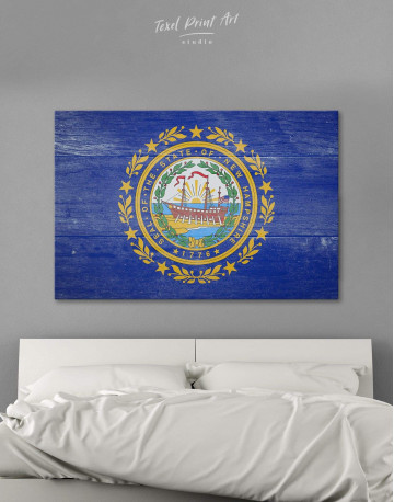 New Hampshire Flag Canvas Wall Art