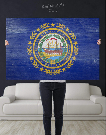 New Hampshire Flag Canvas Wall Art - image 2