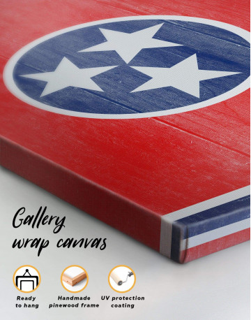 Flag of Tennessee State Canvas Wall Art - image 1