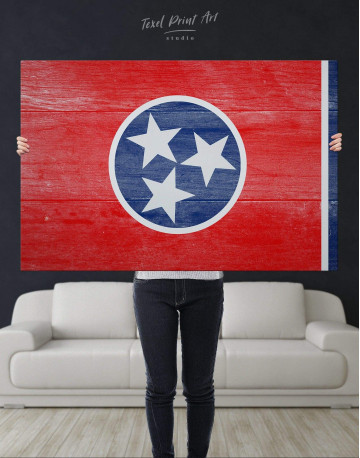 Flag of Tennessee State Canvas Wall Art - image 2