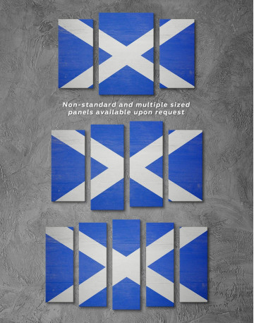 3 Panels Scotland Flag Canvas Wall Art - image 3