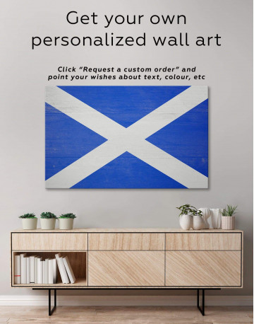 Scotland Flag Canvas Wall Art - image 1