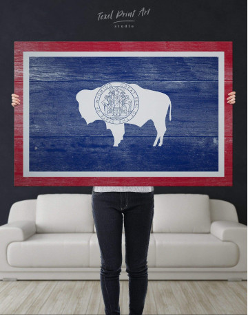 Wyoming Flag Canvas Wall Art - image 4