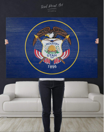 Utah Flag Canvas Wall Art - image 4