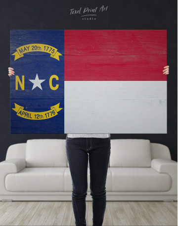 Flag of North Carolina Canvas Wall Art - image 3