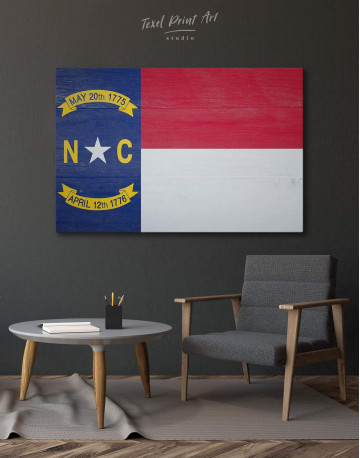 Flag of North Carolina Canvas Wall Art