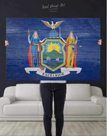 New York State Flag Canvas Wall Art - image 4
