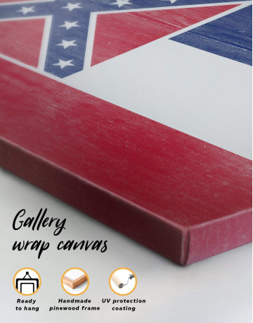Mississippi Flag Canvas Wall Art - image 4