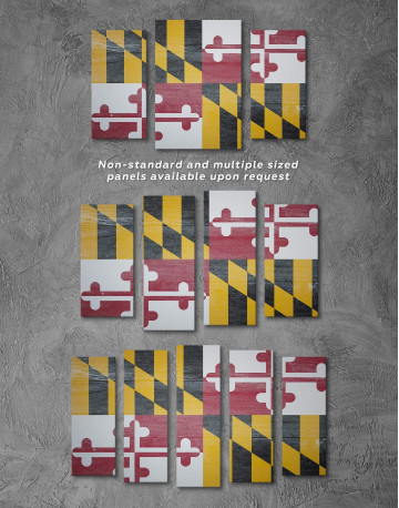 Flag of Maryland Canvas Wall Art - image 2