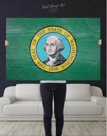 Washington State Flag Canvas Wall Art - image 4