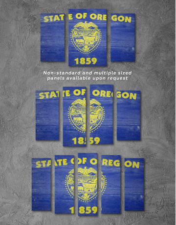 5 Panels Oregon State Flag Canvas Wall Art - image 3