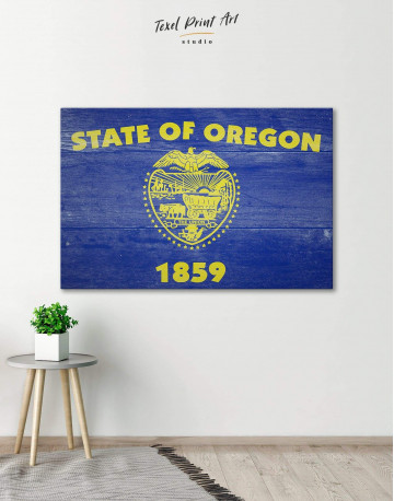 Oregon State Flag Canvas Wall Art