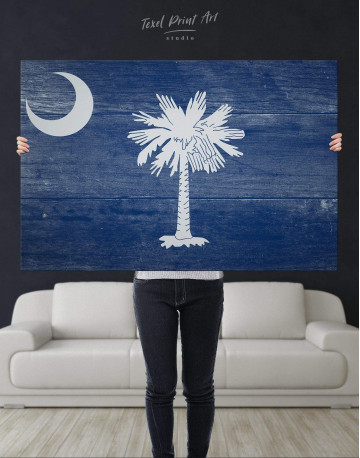 South Carolina State Flag Canvas Wall Art - image 2
