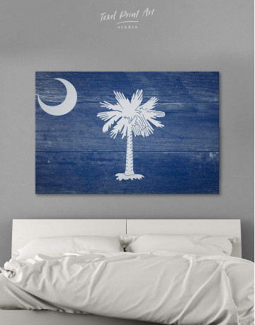 South Carolina State Flag Canvas Wall Art