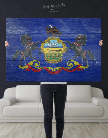 Pennsylvania State Flag Canvas Wall Art - image 4