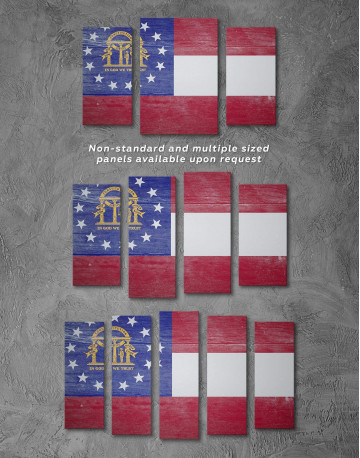 5 Pieces Georgia Flag Canvas Wall Art - image 3