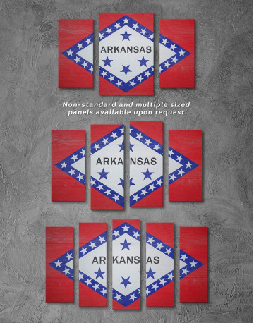 Arkansas Flag Canvas Wall Art - image 3