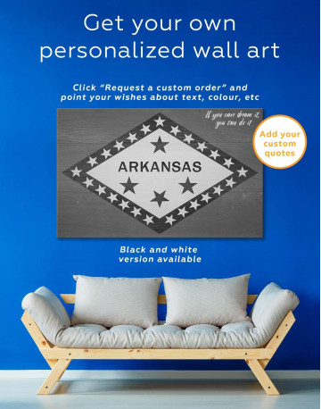 Arkansas Flag Canvas Wall Art - image 4