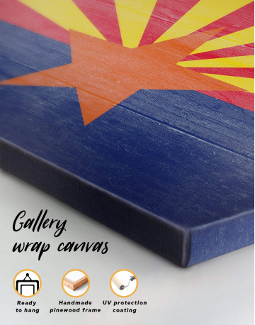 5 Panels State Flag of Arizona Canvas Wall Art - image 4