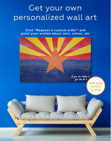 State Flag of Arizona Canvas Wall Art - image 1