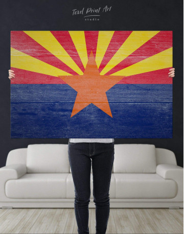 State Flag of Arizona Canvas Wall Art - image 4