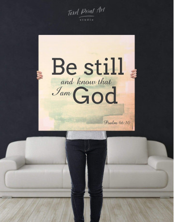 Be Still And Know That I Am God Canvas Wall Art - image 2