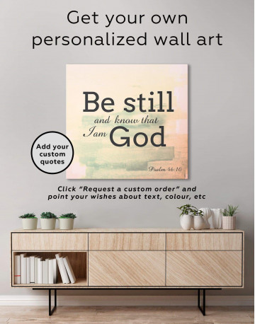 Be Still And Know That I Am God Canvas Wall Art - image 4