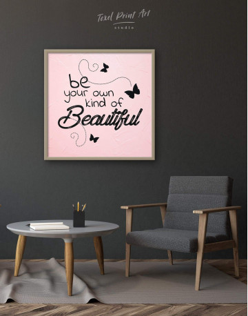 Framed Be Your Own Kind of Beautiful Canvas Wall Art - image 1