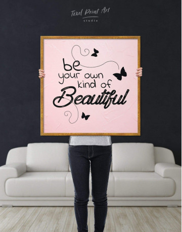 Framed Be Your Own Kind of Beautiful Canvas Wall Art - image 2