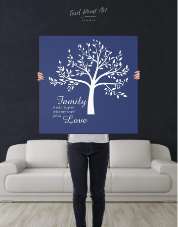 Family Is What Happens When Two People Fall in Love Canvas Wall Art - image 2
