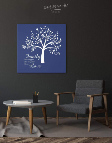 Family Is What Happens When Two People Fall in Love Canvas Wall Art - image 3