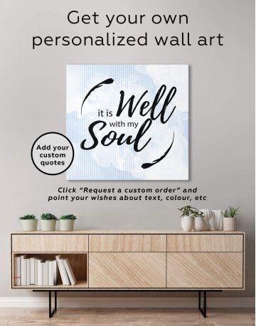 It Is Well With My Soul Canvas Wall Art - image 4