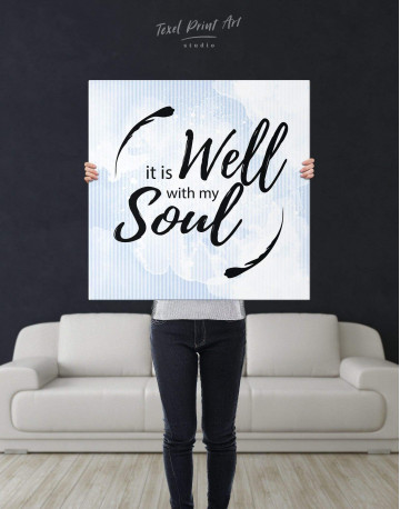 It Is Well With My Soul Canvas Wall Art - image 2
