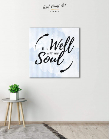 It Is Well With My Soul Canvas Wall Art - image 2