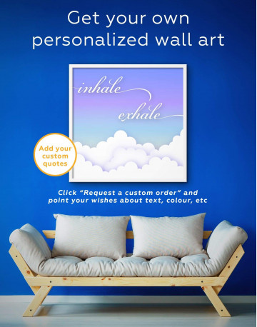 Framed Inhale Exhale Canvas Wall Art - image 4