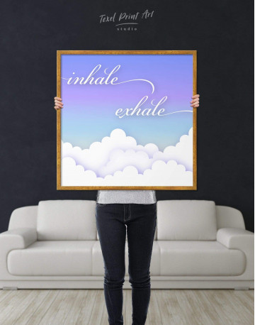 Framed Inhale Exhale Canvas Wall Art - image 2