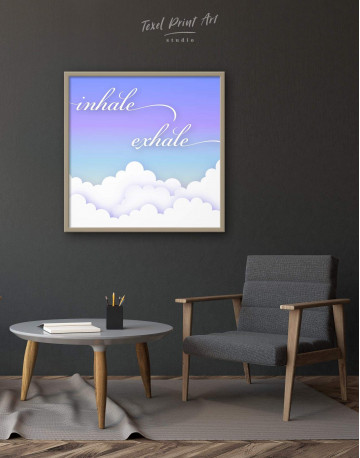 Framed Inhale Exhale Canvas Wall Art - image 1