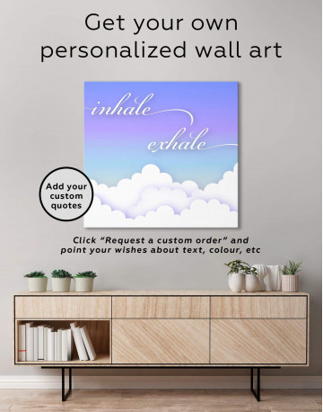 Inhale Exhale Canvas Wall Art - image 1