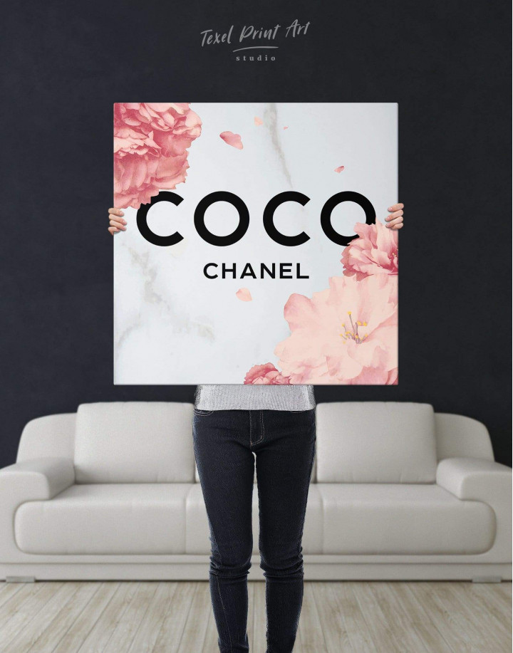 Coco Chanel Logo Canvas Wall Art | TexelPrintArt