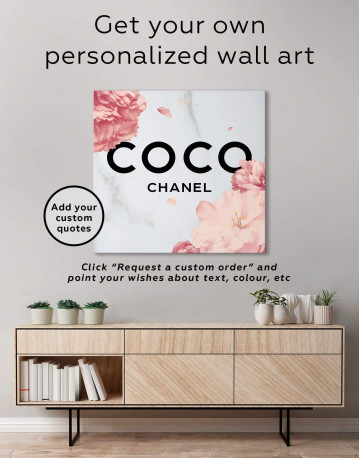 Coco Chanel Logo Canvas Wall Art - image 4