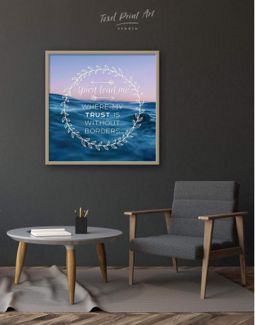 Framed Spirit Lead Me Where My Trust Is Without Borders Canvas Wall Art - image 4