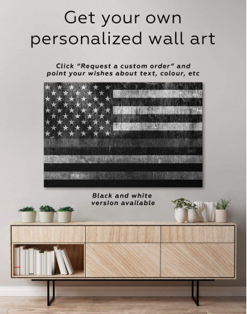 5 Pieces Modern Flag Of The USA Canvas Wall Art - image 4